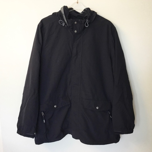 Lands' End Jackets & Coats Lands End Mens Fleece Lined Hooded Parka